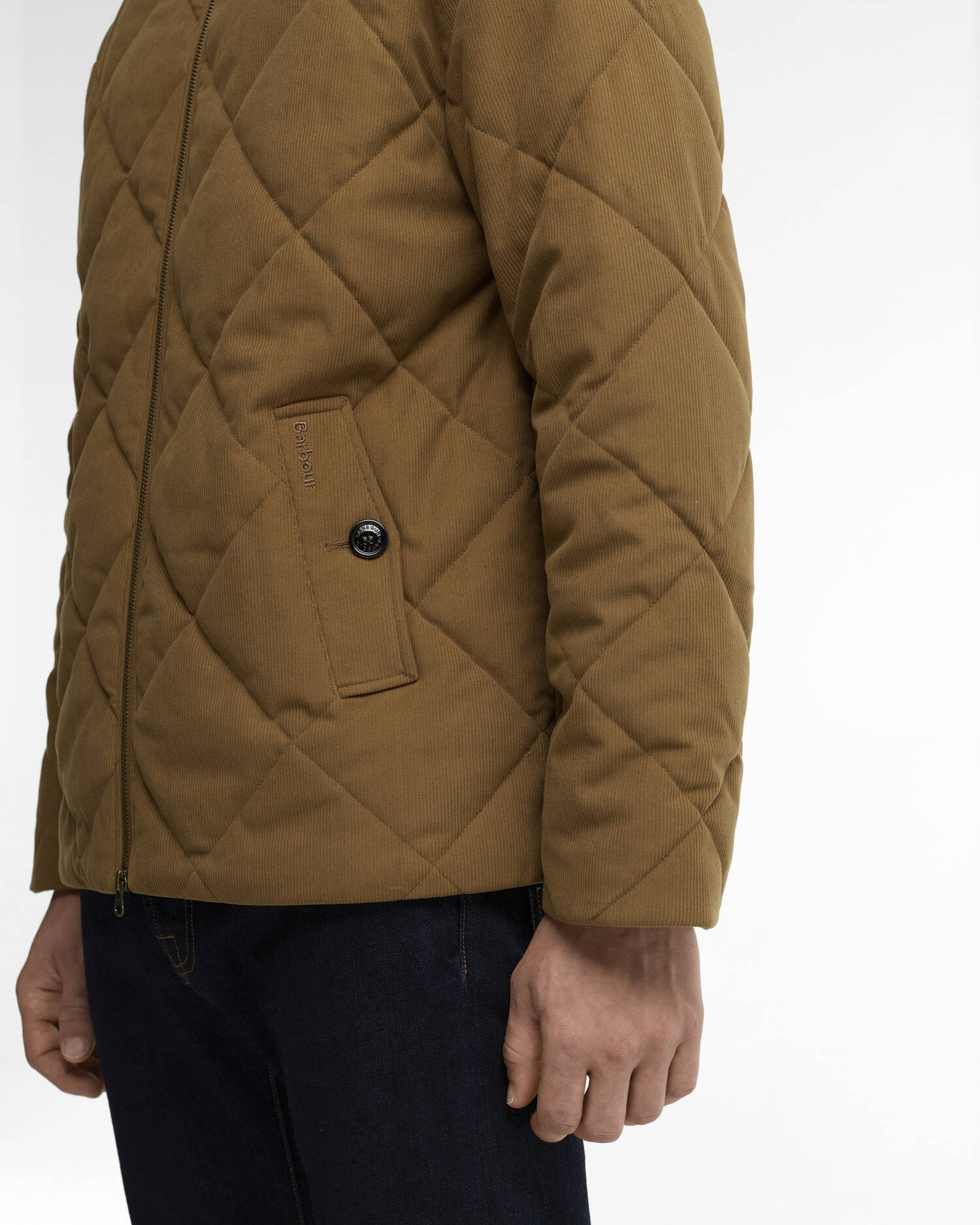 Corden Quilted Jacket Dark Sandstone image number 4