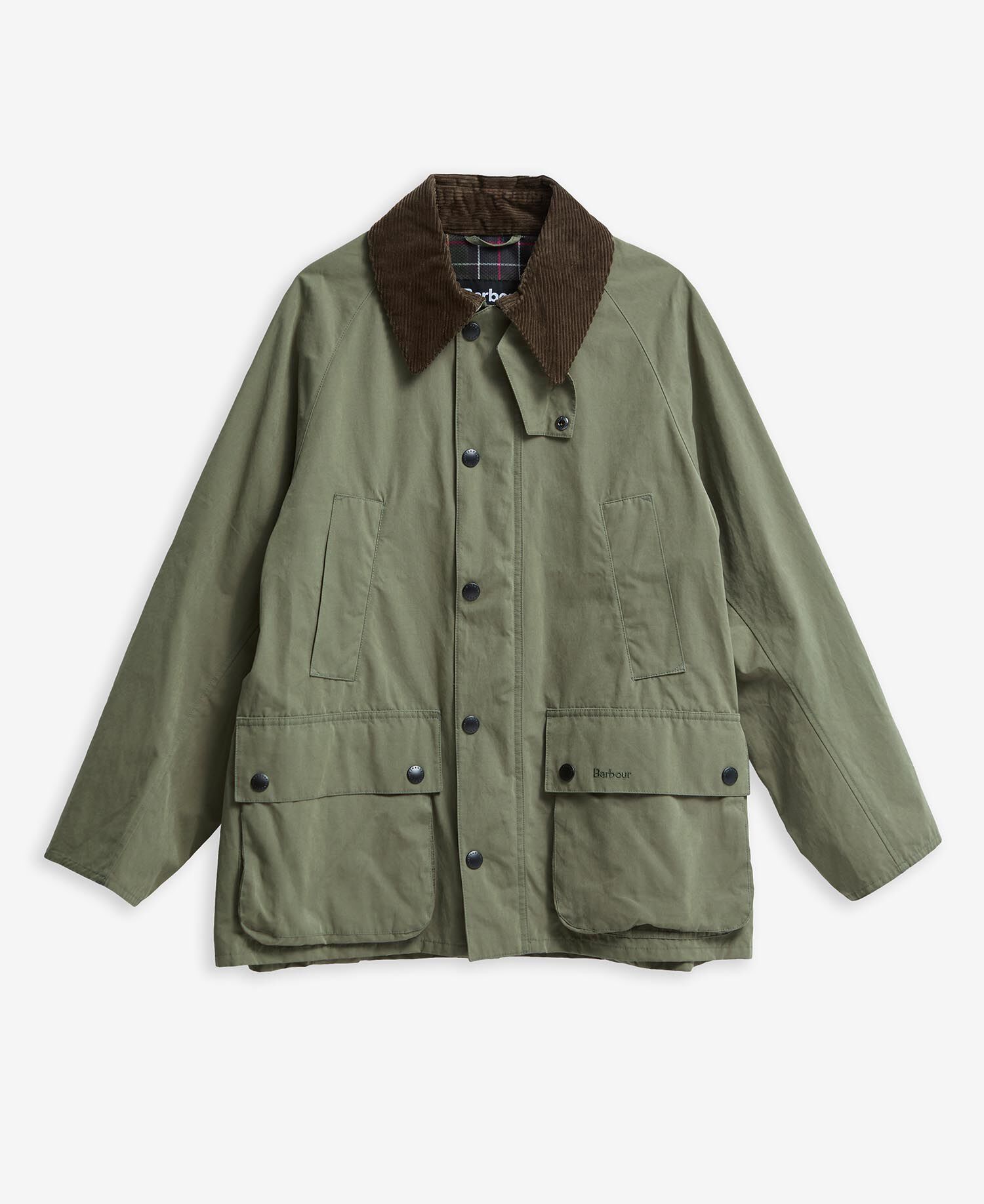 Peached Oversized Bedale Casual Jacket Fern