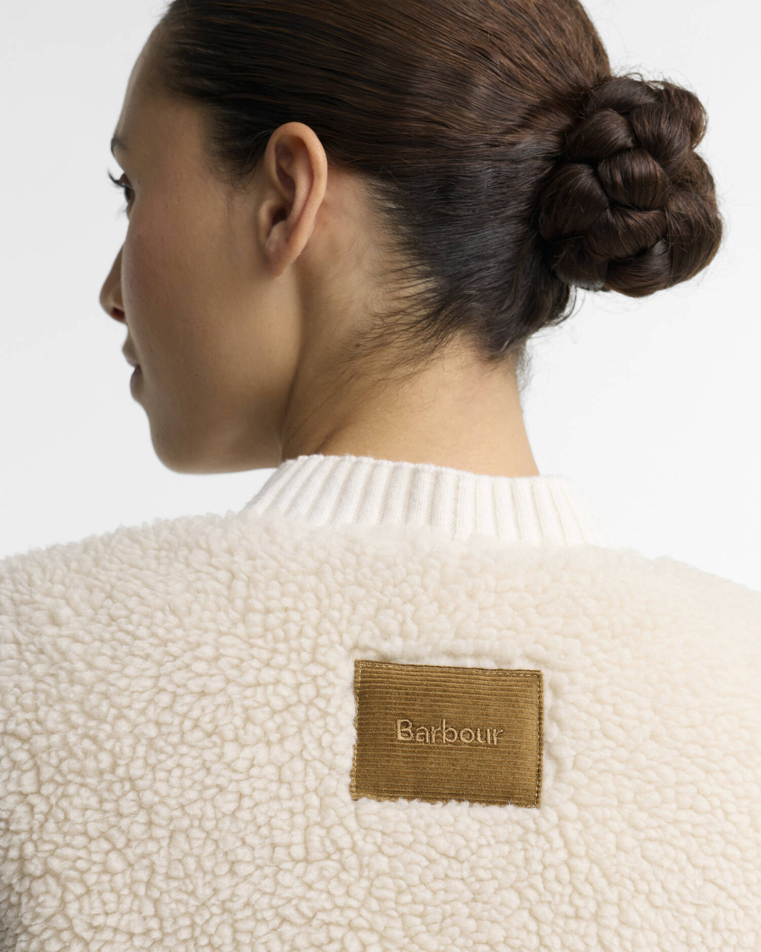 Bowes Fleece Gilet Ecru image number 4