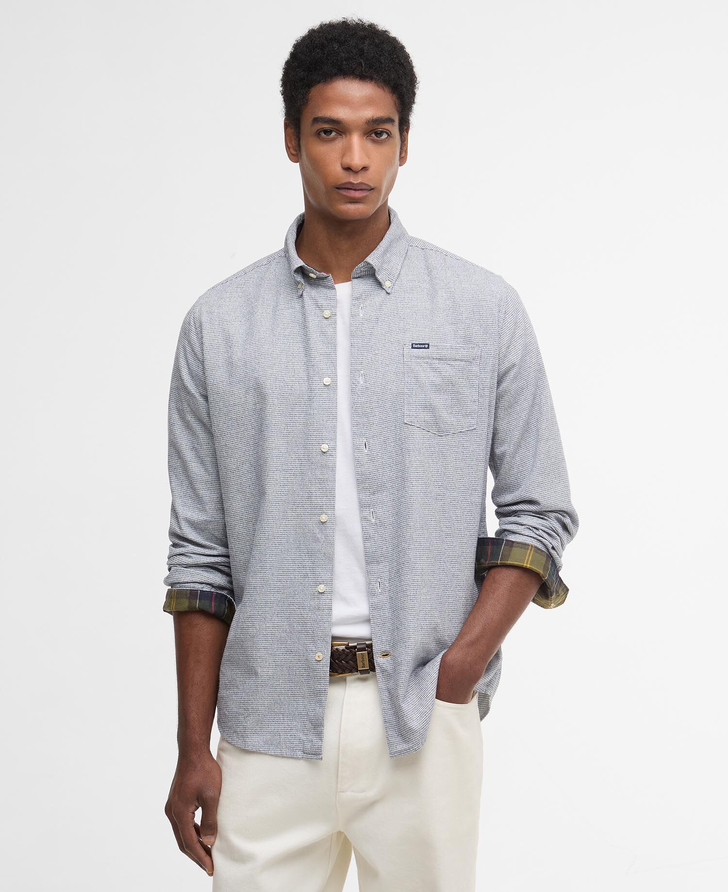 Turner Tailored Long-Sleeved Shirt Classic Navy