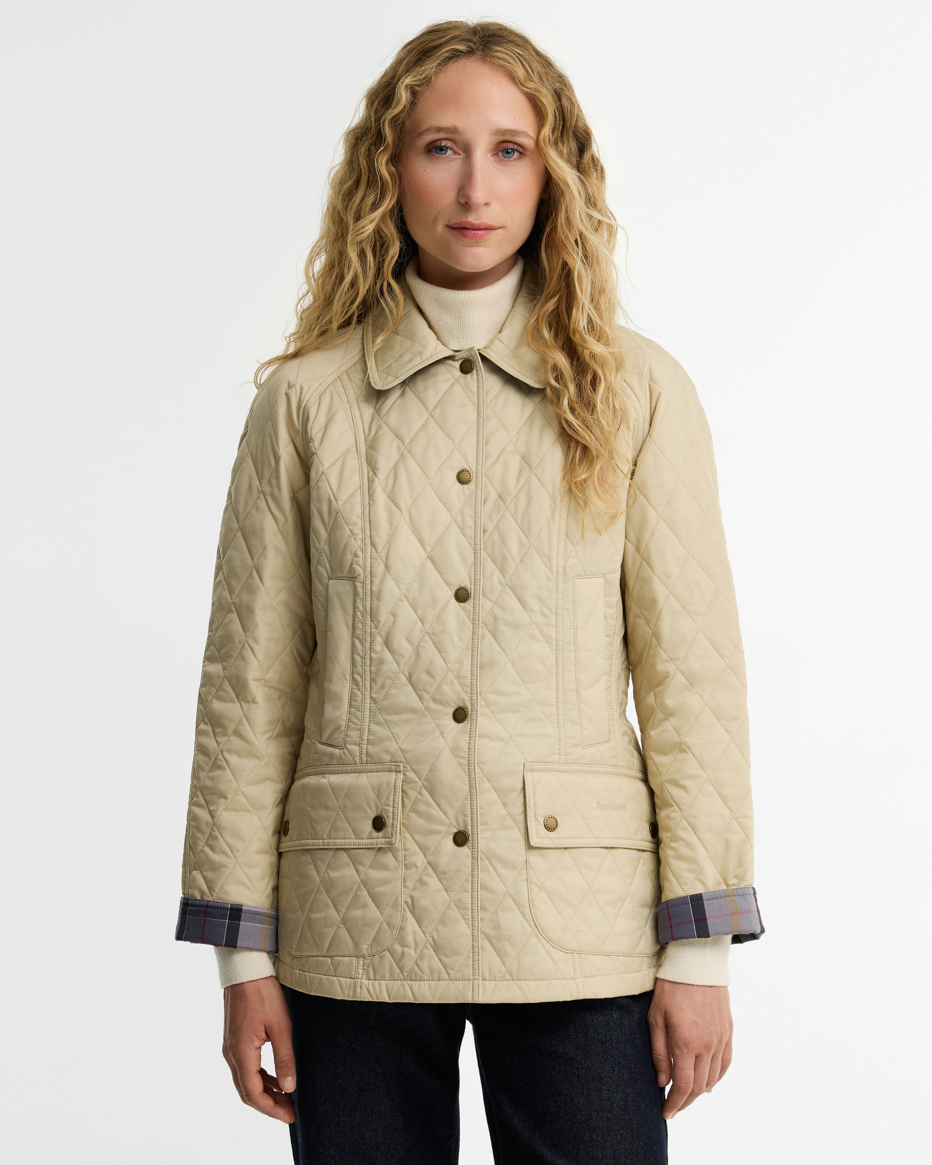Summer Beadnell Quilted Jacket Pearl