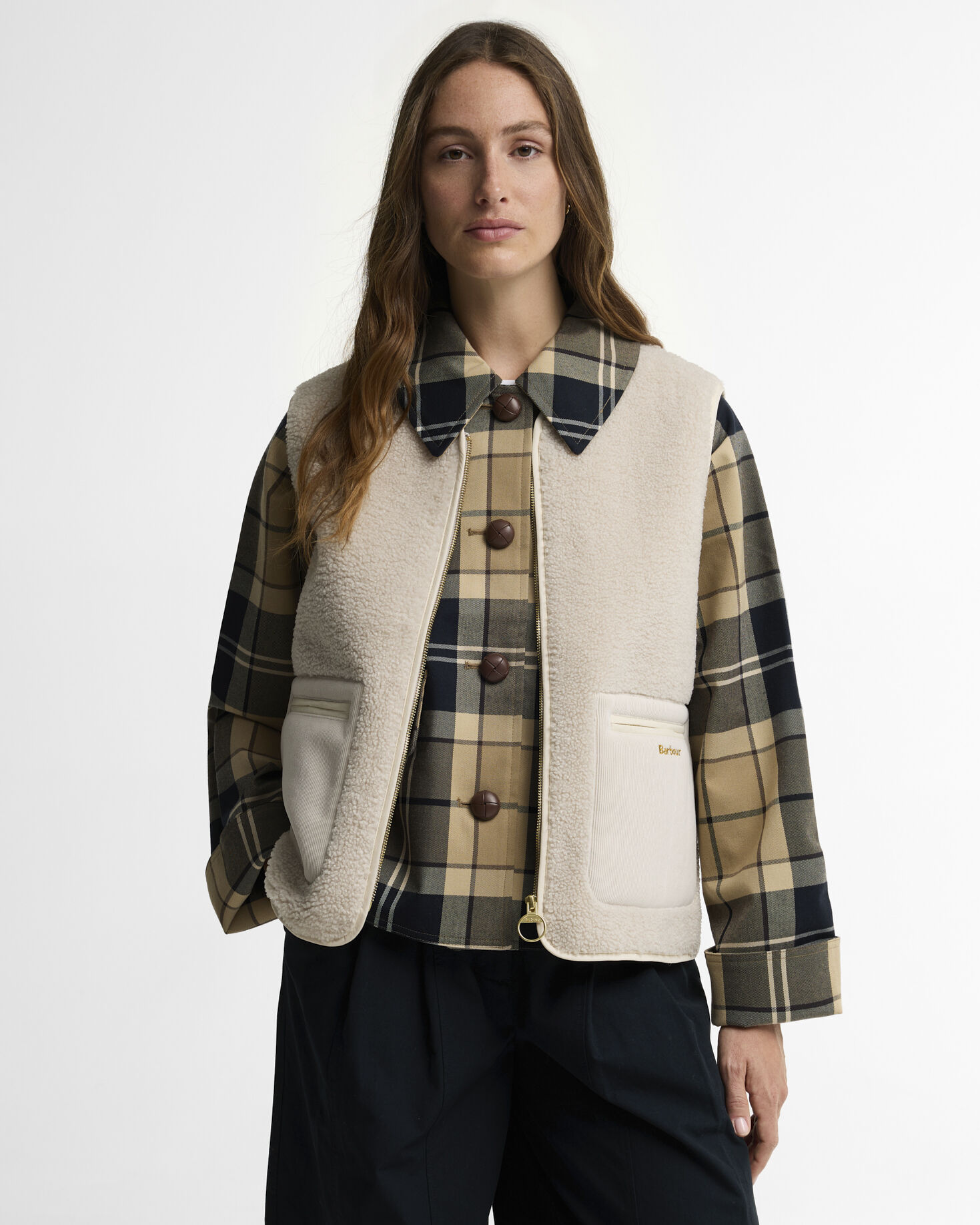 Barbour Teddy-Weste Bainford Ecru