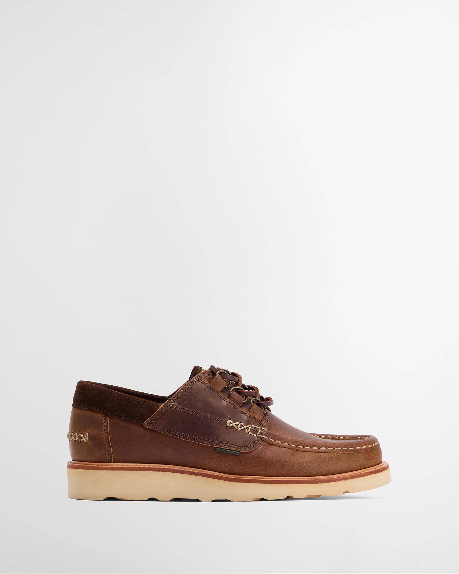 Murtun Moccasin Shoes Brown Leather image number 0