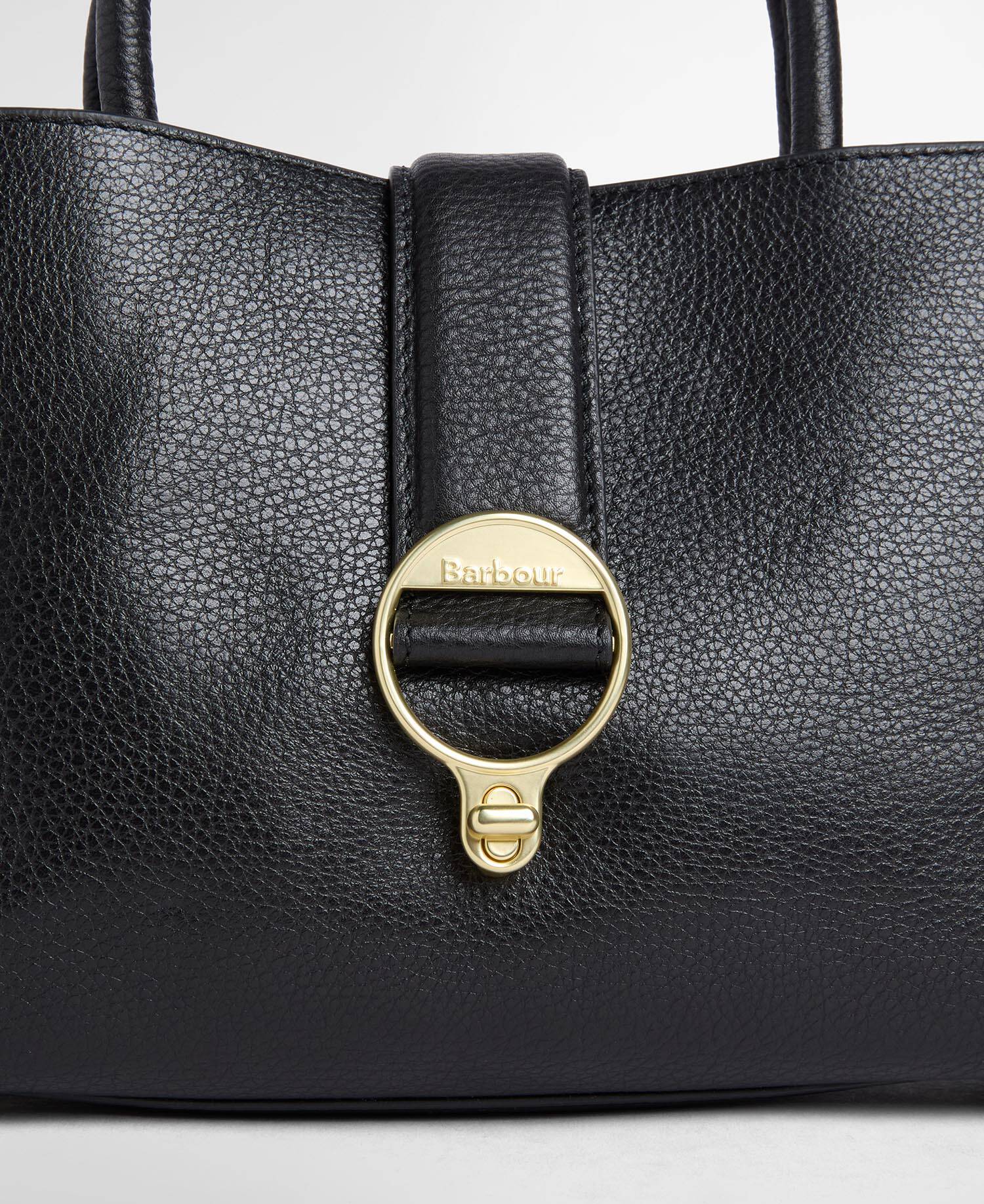 Alder Mini  Leather Tote Bag Black image number 4