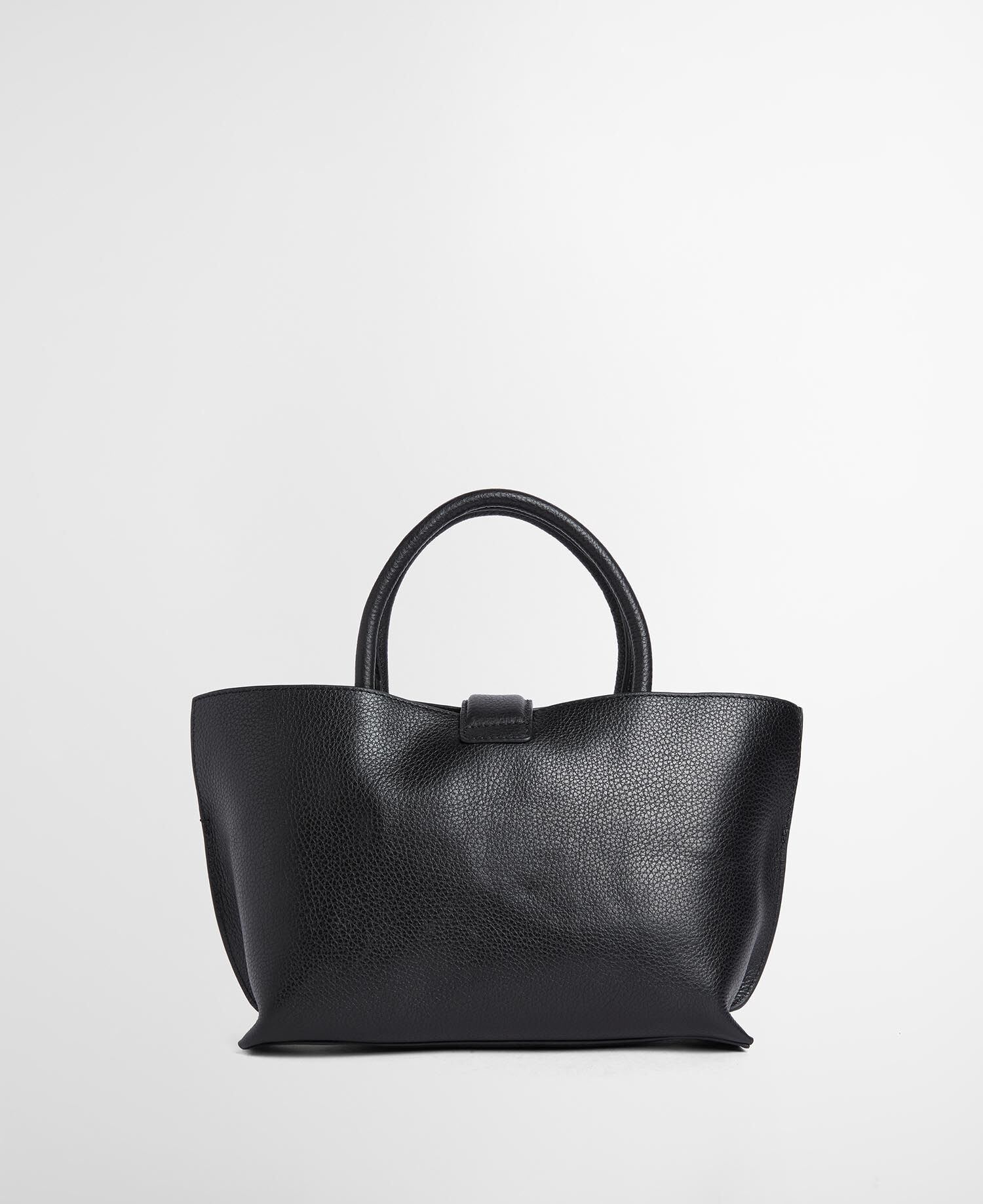 Alder Mini  Leather Tote Bag Black