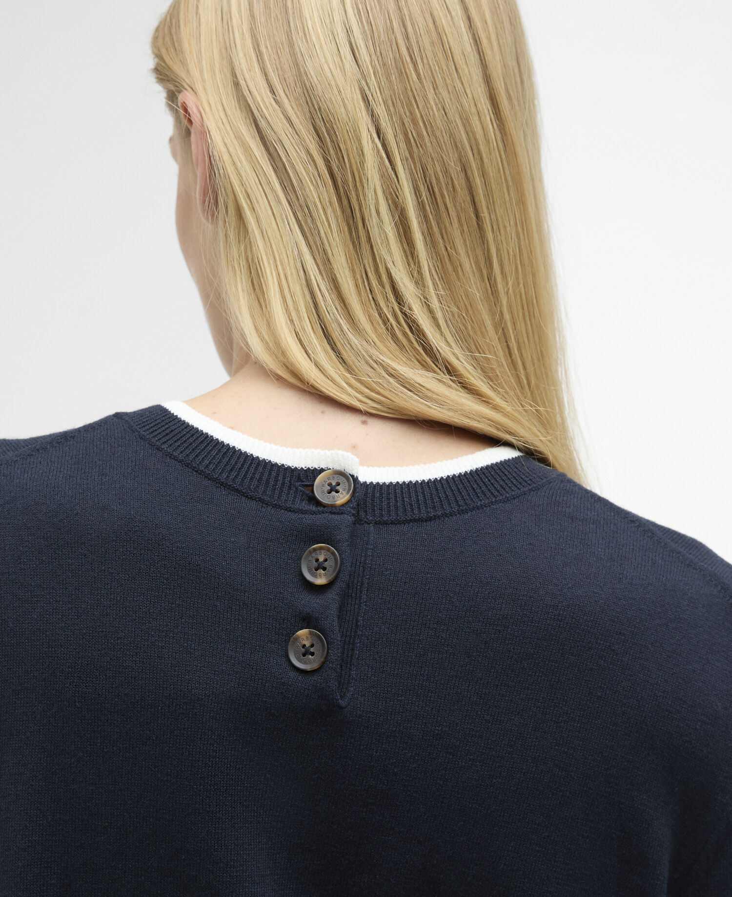 T-shirt in maglia Verona Dark Navy/Cloud