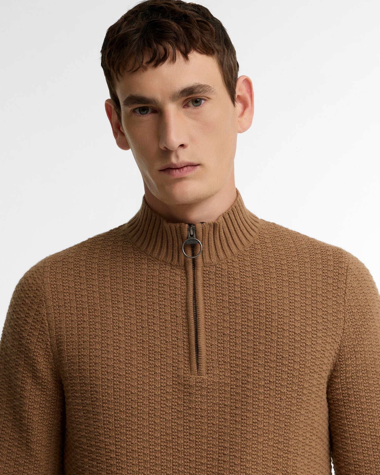 Pluckley Half-Zip Jumper Sandstone image number 3