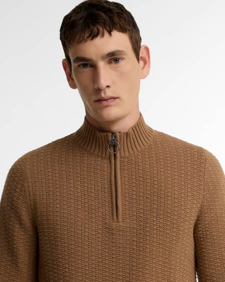 Maglione con zip corta Pluckley Sandstone
