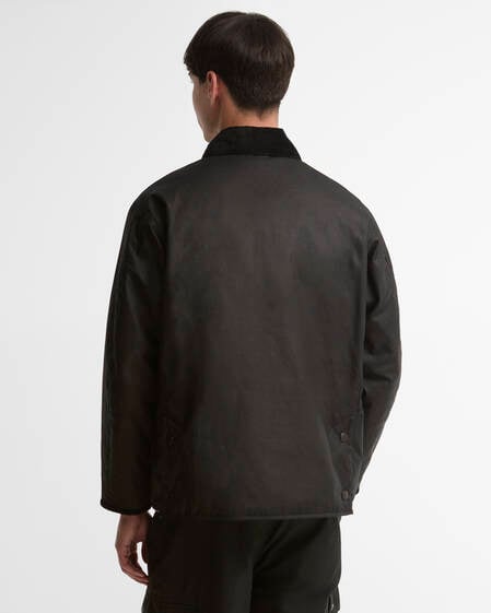 Short Liddesdale Waxed Jacket Black