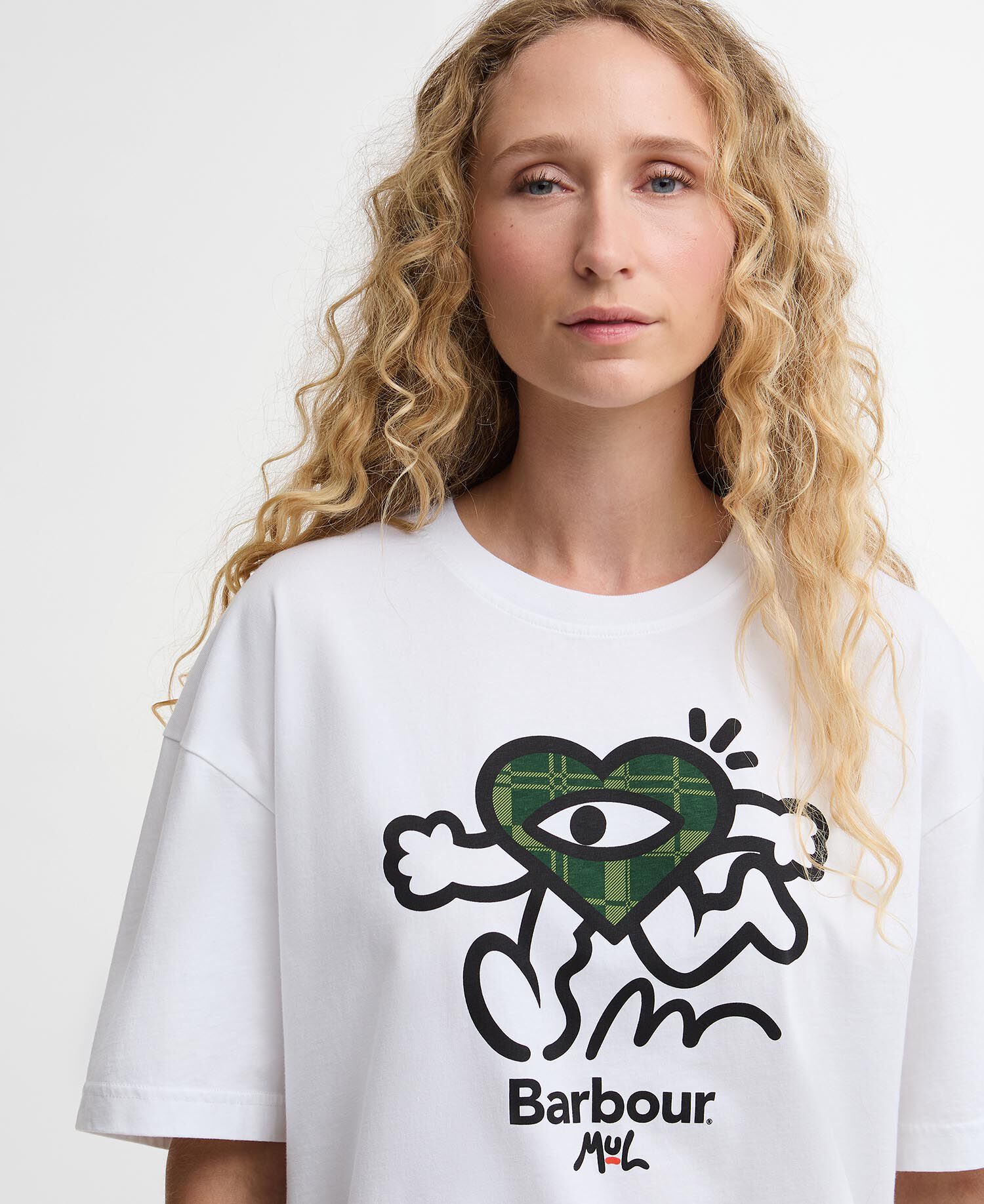 Barbour x Mul Ouseburn Oversized T-Shirt White