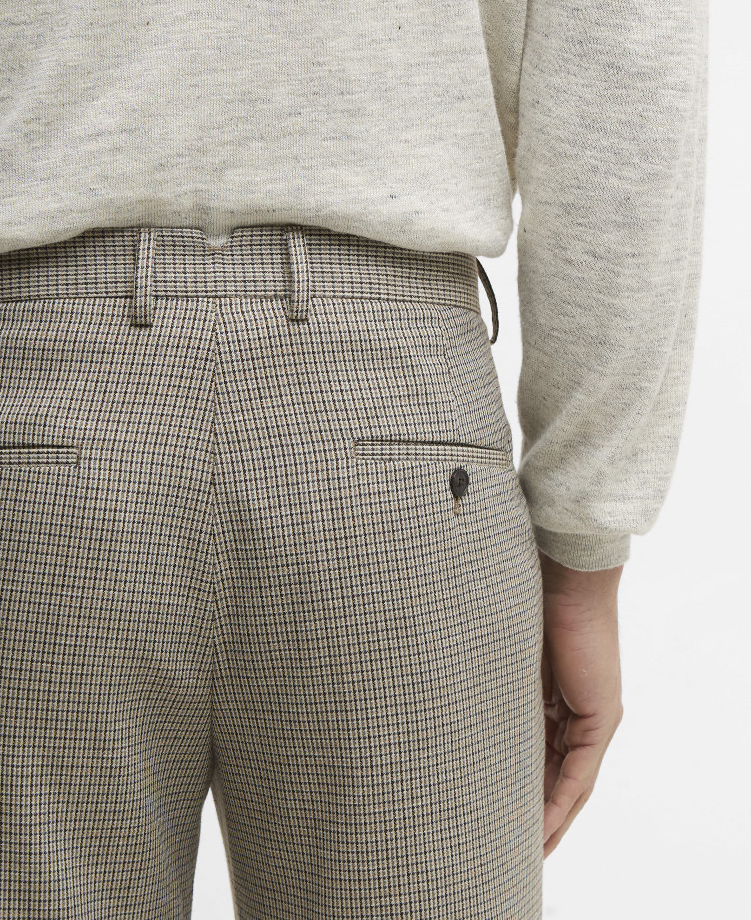 Pantaloni Forstone con motivo pied-de-poule Stone