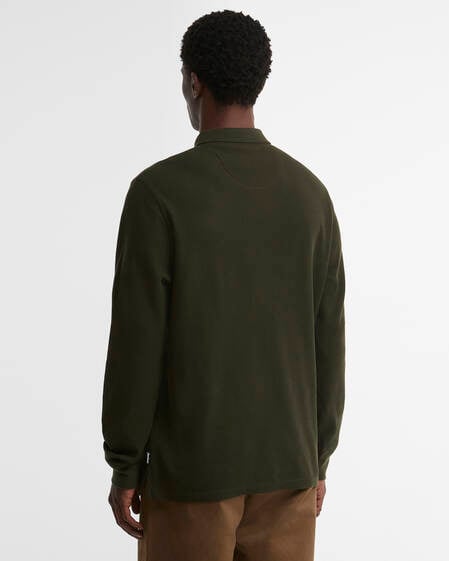 Barbour Langarm-Poloshirt Kentown Tailored Sage