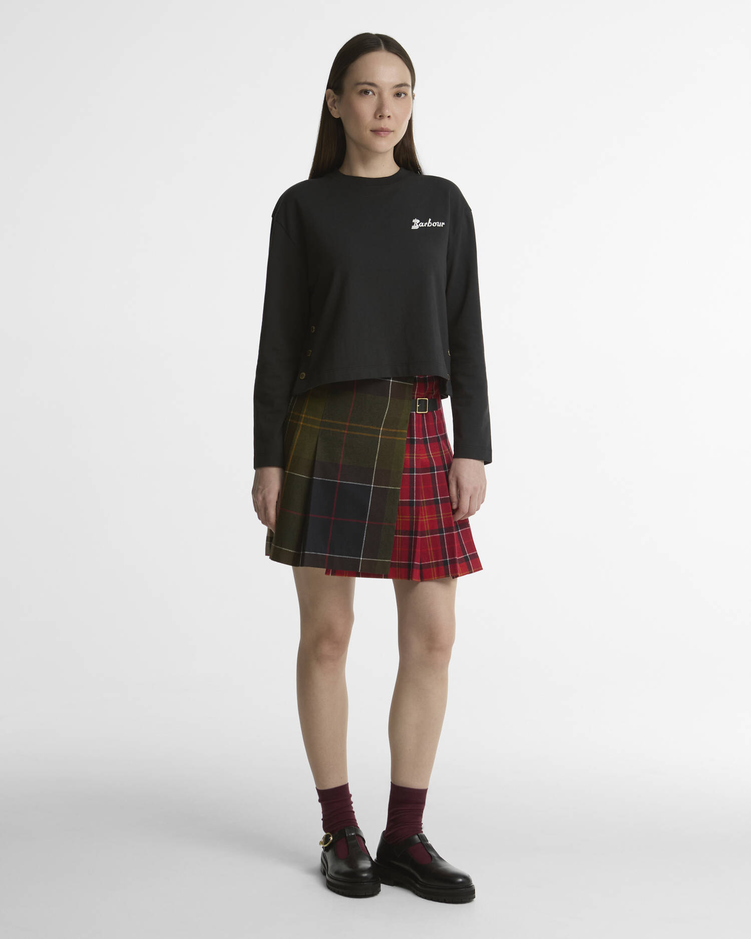 Mini gonna in tartan Gillian Cardinal Tartan Multi image number 0