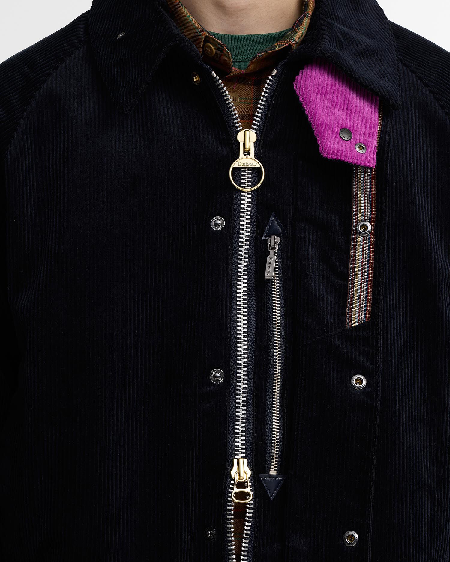 Paul Smith Loves Barbour Cord Beaufort Casual Jacket Dk Navy