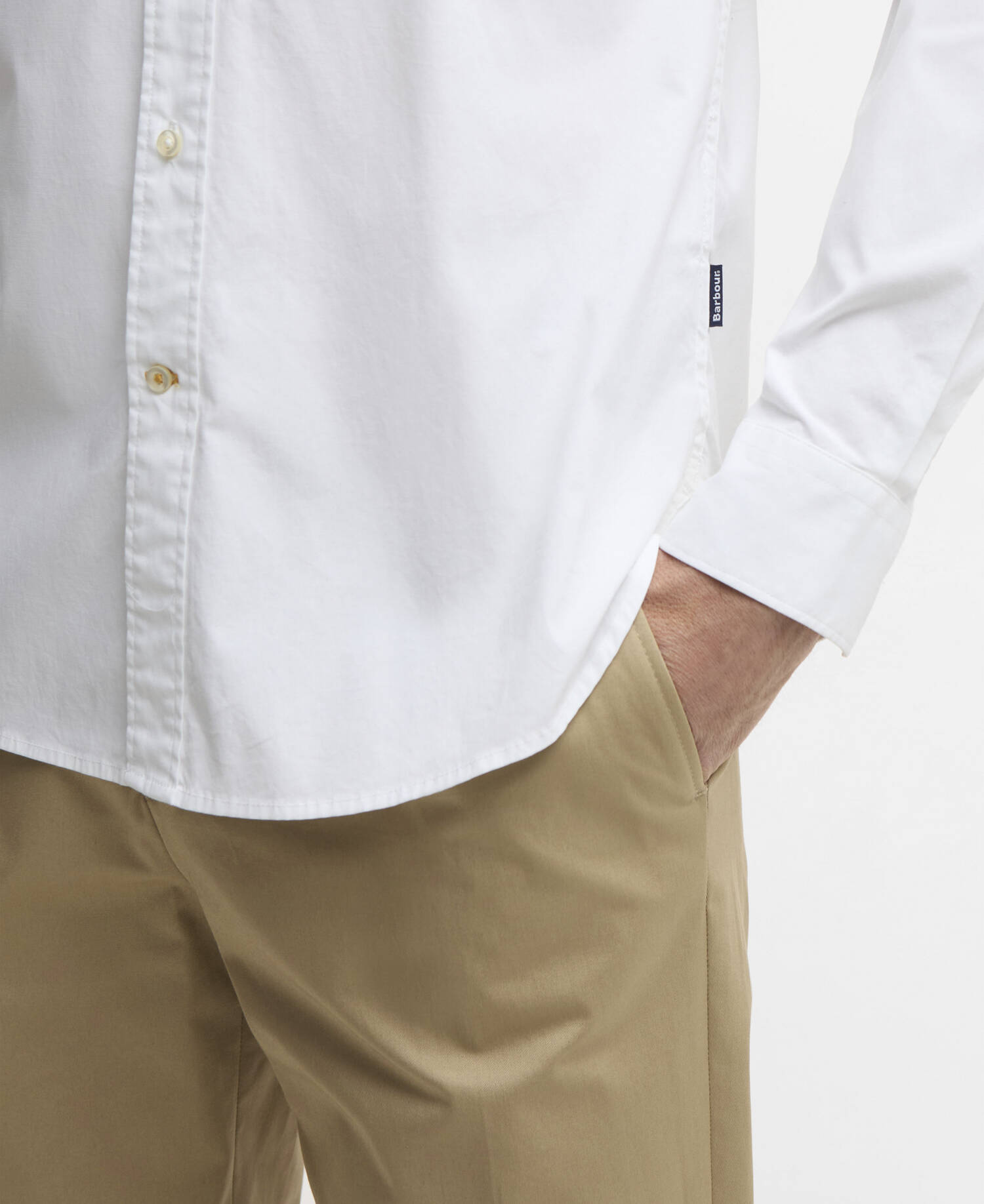 Westcroft Stretch Poplin Tailored Shirt White image number 4