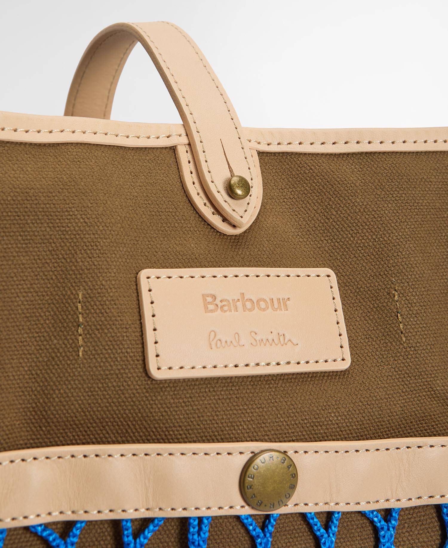 Paul Smith Loves Barbour Tote Bag Dark Sand image number 3