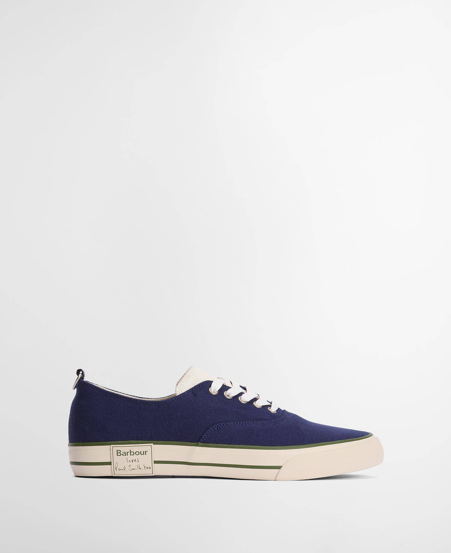 Paul Smith Loves Barbour Women's Plimsolls Dark Navy image number 0