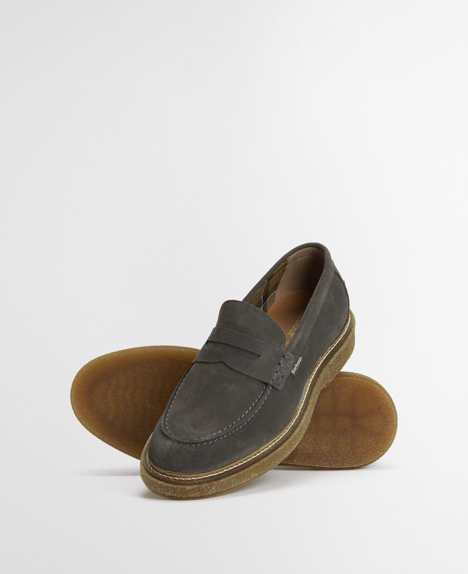 Blare Suede Loafers Slate Grey Suede