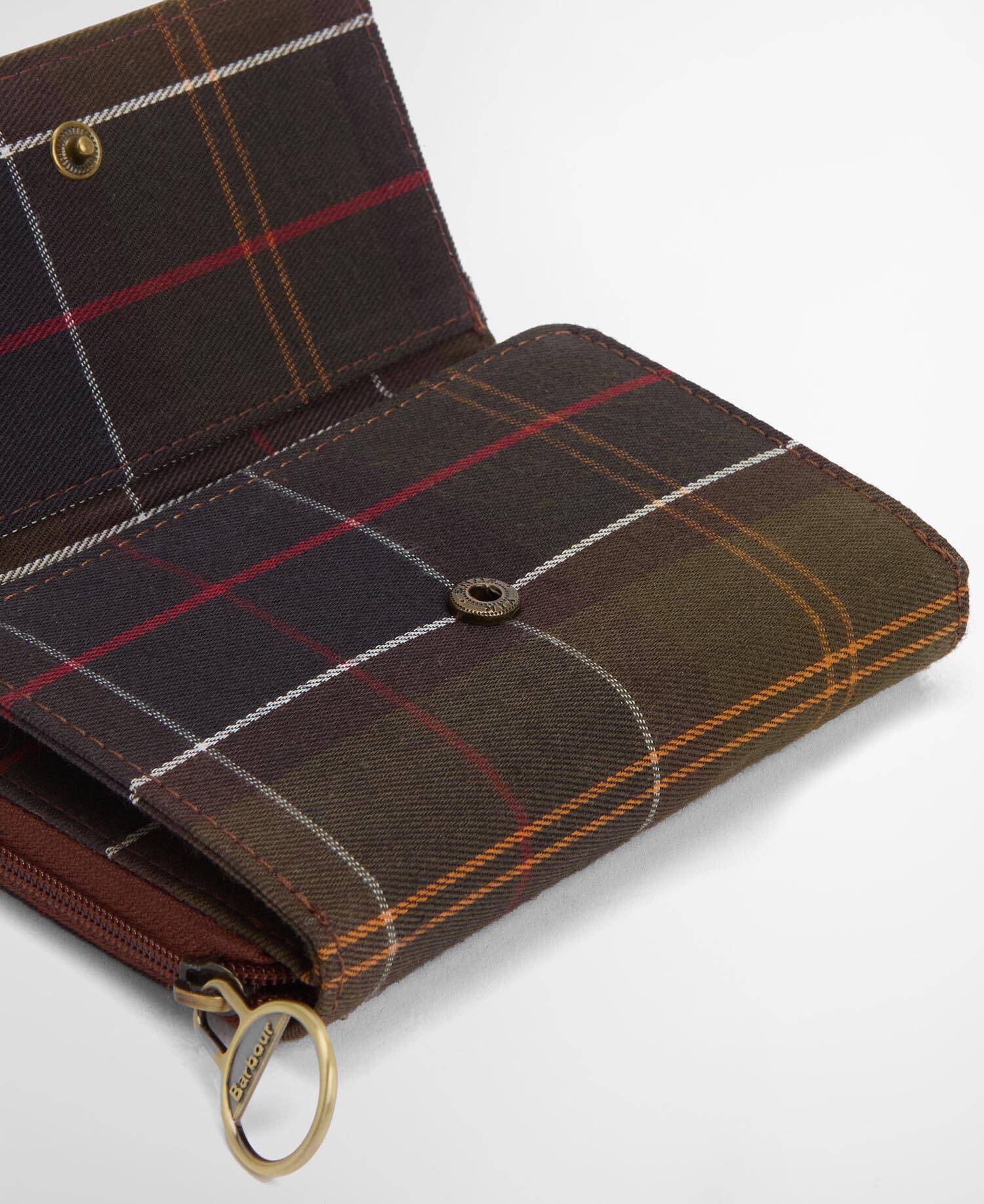 Rosa Leather French Purse Brown/Classic Tartan image number 5
