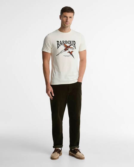 Pheasant Graphic Tailored T-Shirt Whisper White