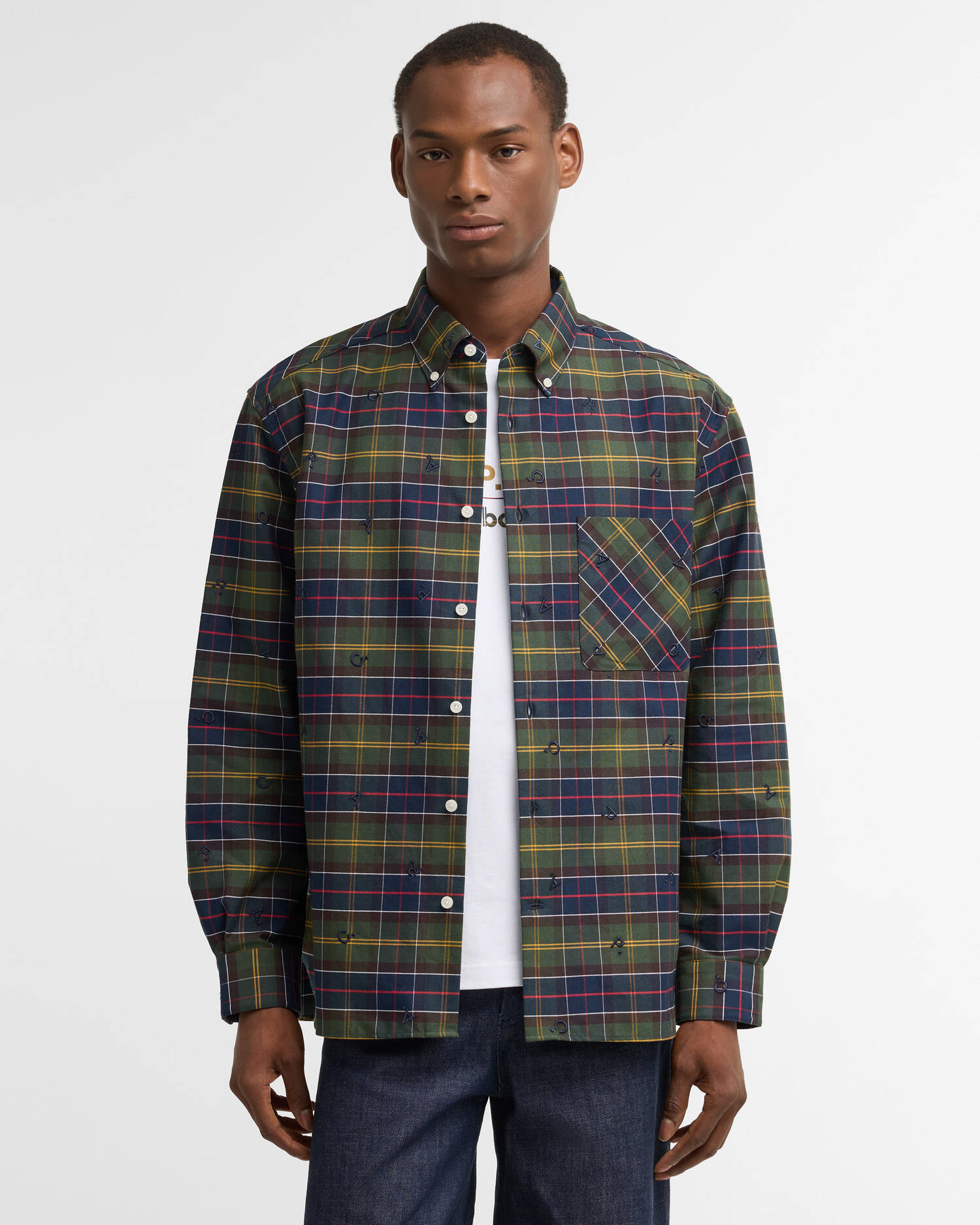 Barbour x A.P.C. Hemd Monogram Tartan Classic Tartan image number 0