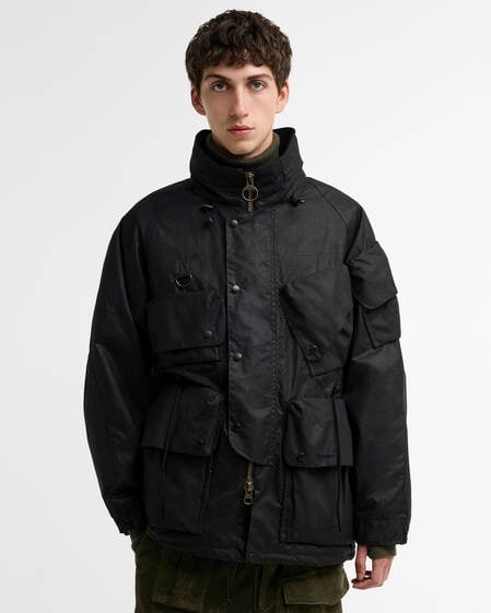 Barbour x Norbit Ripstop Waxed Jacket Black