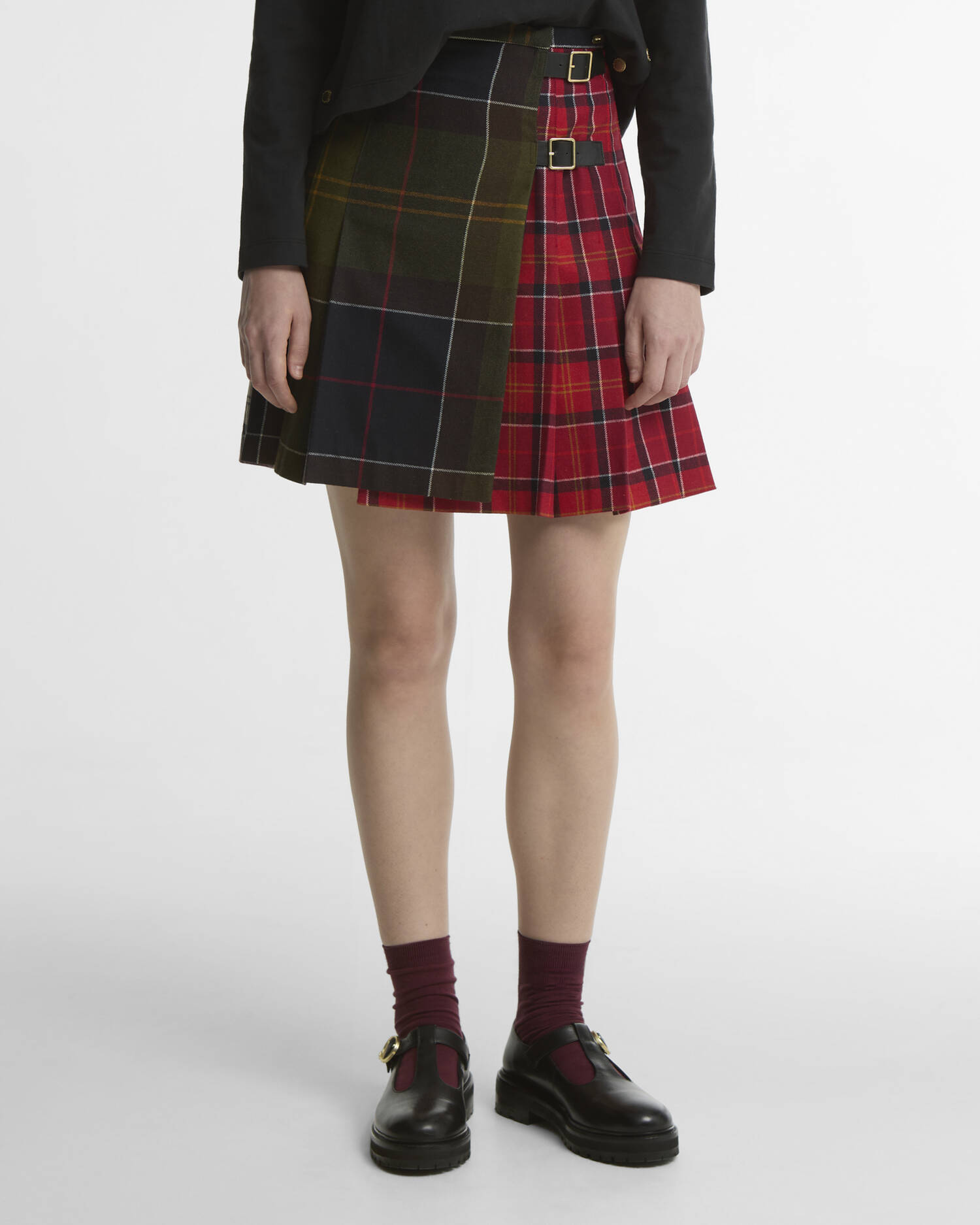 Mini gonna in tartan Gillian Cardinal Tartan Multi image number 1