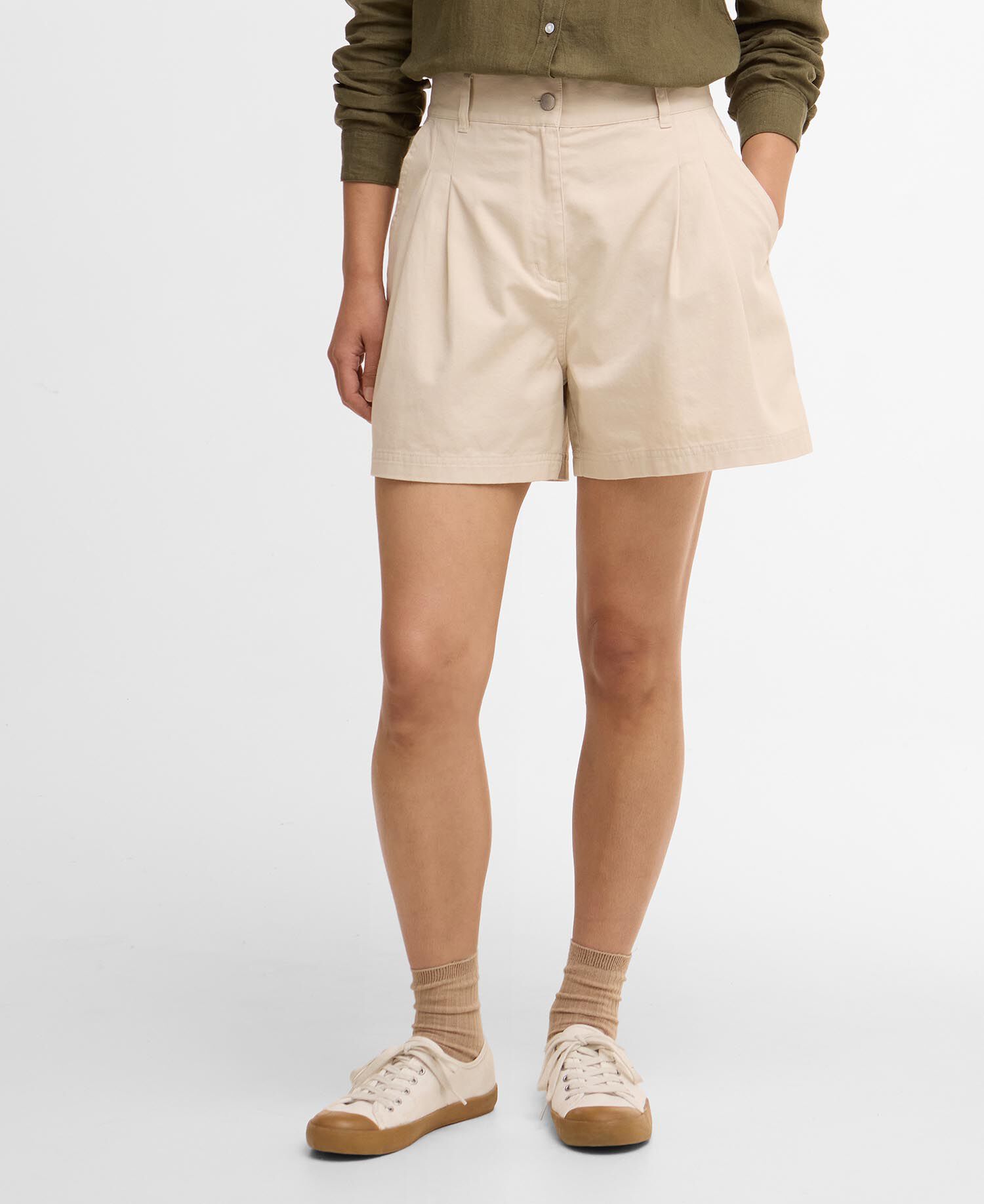 Fern Pleated Shorts Jasmine