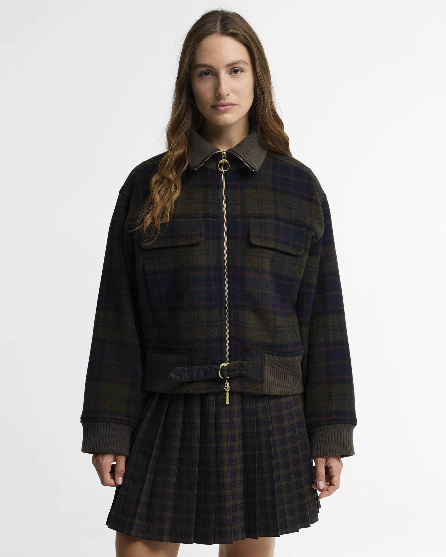 Ivybridge Wool-Blend Overshirt Shadow Classic Tartan image number 0