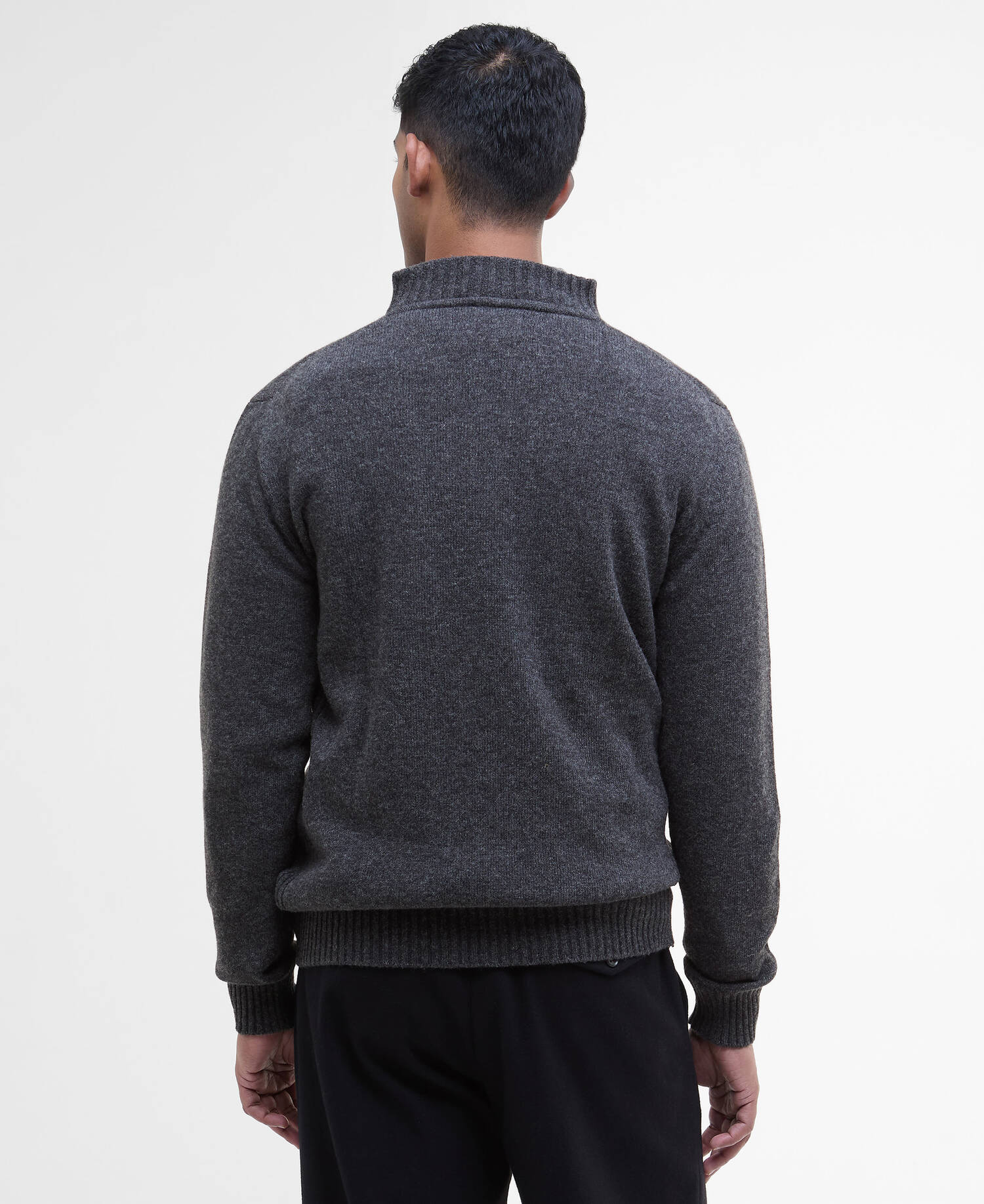 Essential Quarter-Zip Jumper Charcoal image number 2