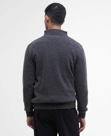 Essential Quarter-Zip Jumper Charcoal