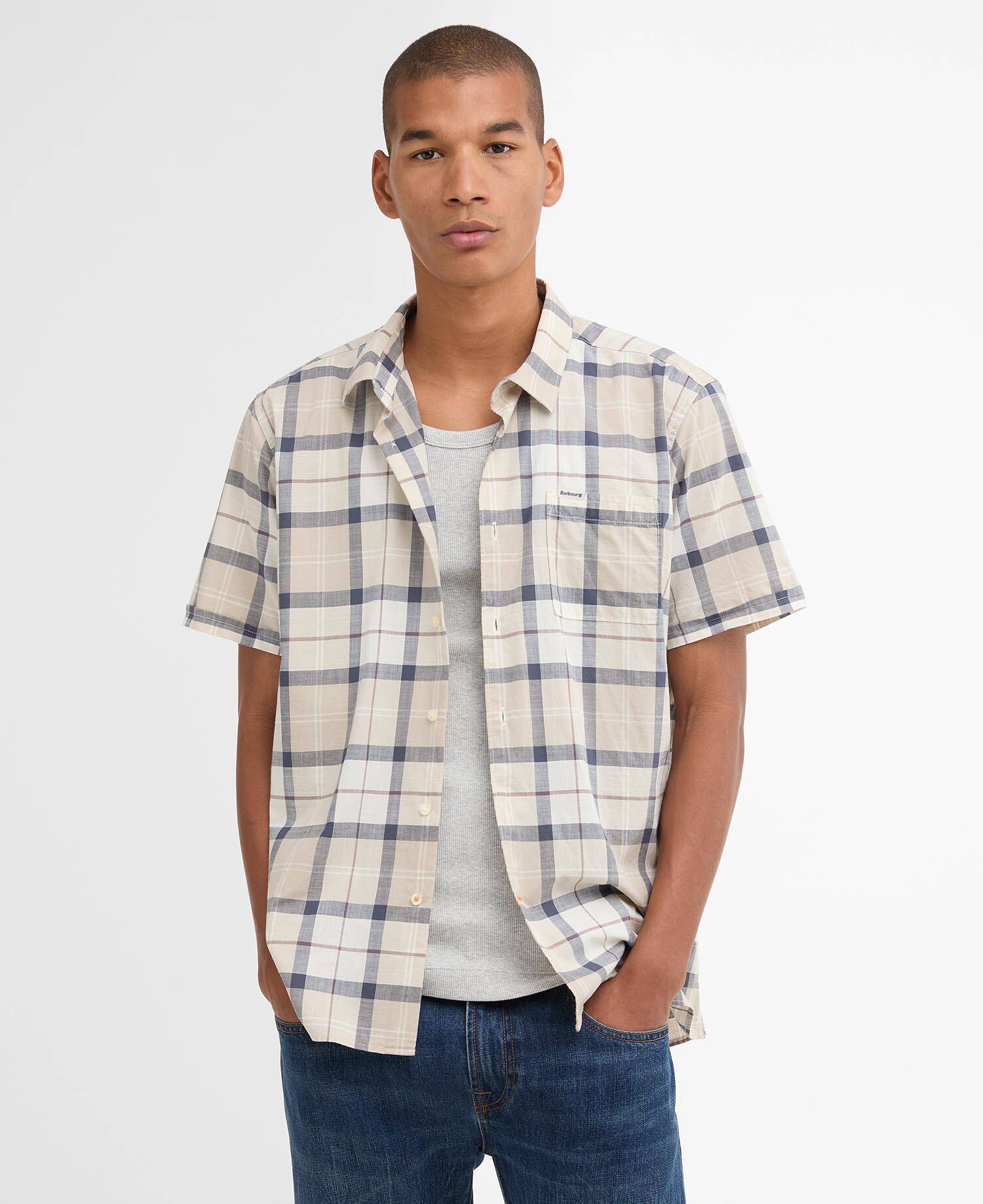Gordon Short-Sleeved Tailored Shirt Oban Mist Tartan image number 0