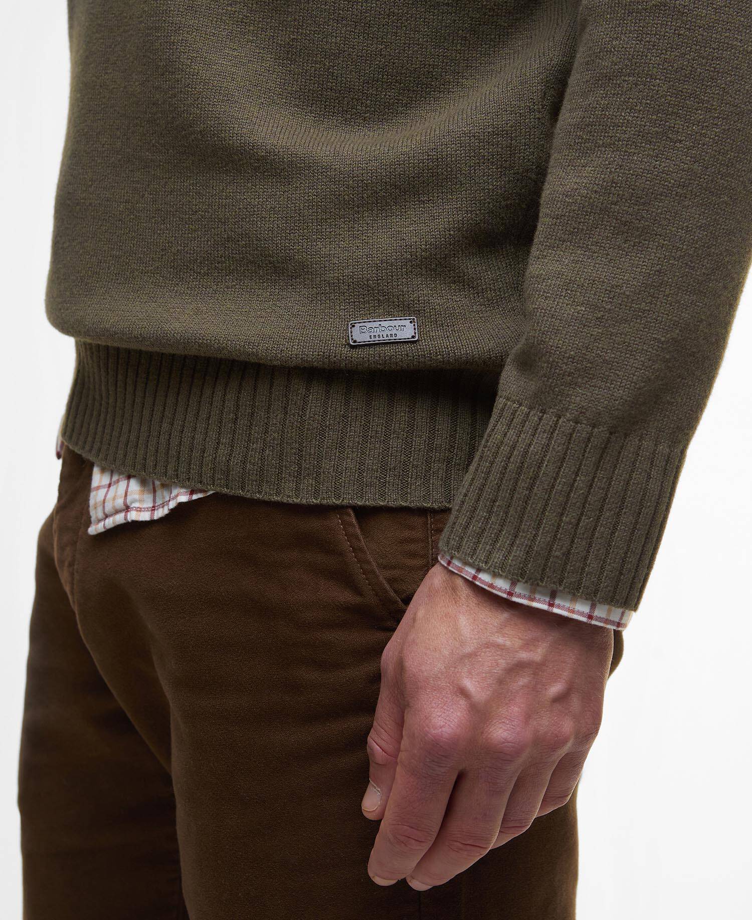 Kelson Quarter-Zip Jumper Olive image number 4