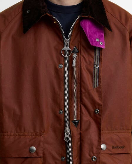 Paul Smith Loves Barbour Key Transport Waxed Jacket Russet