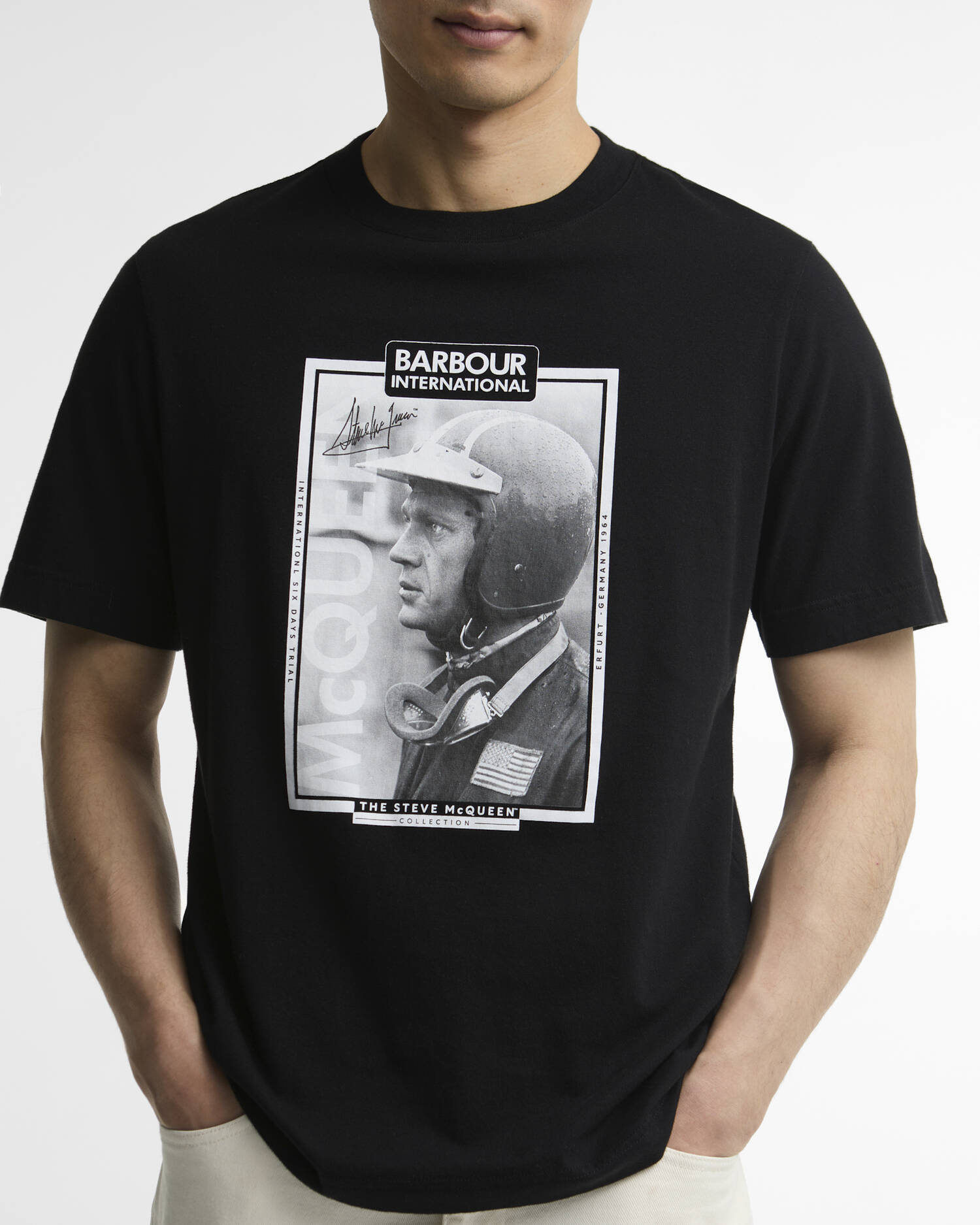 Steve McQueen Ramshaw Graphic T-Shirt Black image number 3