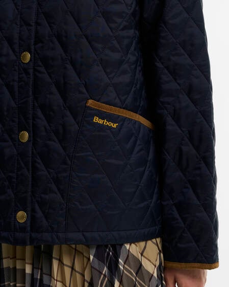 Giacca trapuntata Liddesdale Cropped Icons Dark Navy/Birchwood