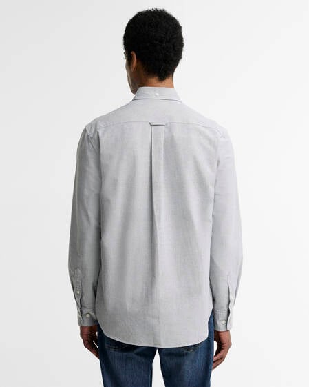 Striped Authentic-Fit Long-Sleeved Shirt Forest