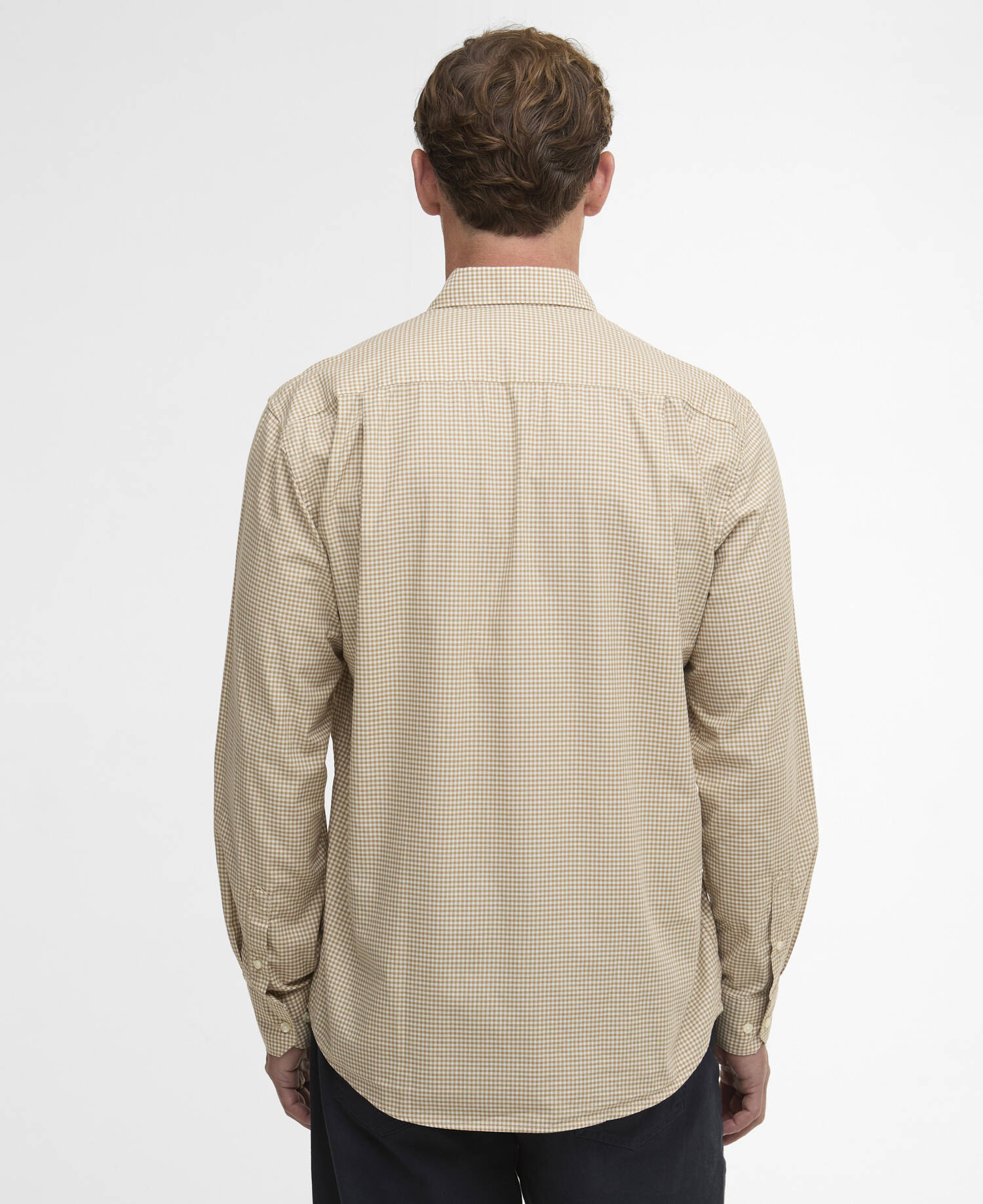 Camicia Finwell a maniche lunghe leggermente aderente Stone image number 2