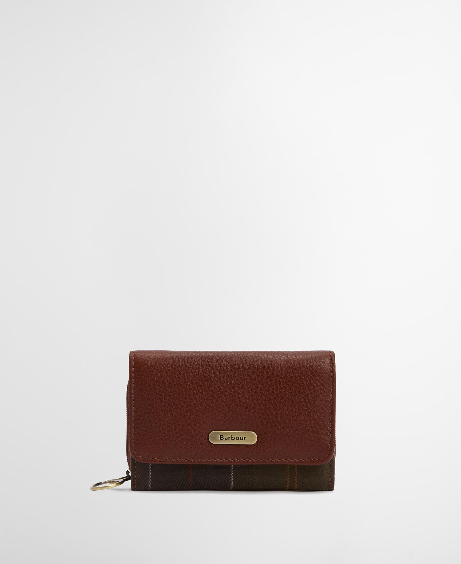 Rosa Leather French Purse Brown/Classic Tartan