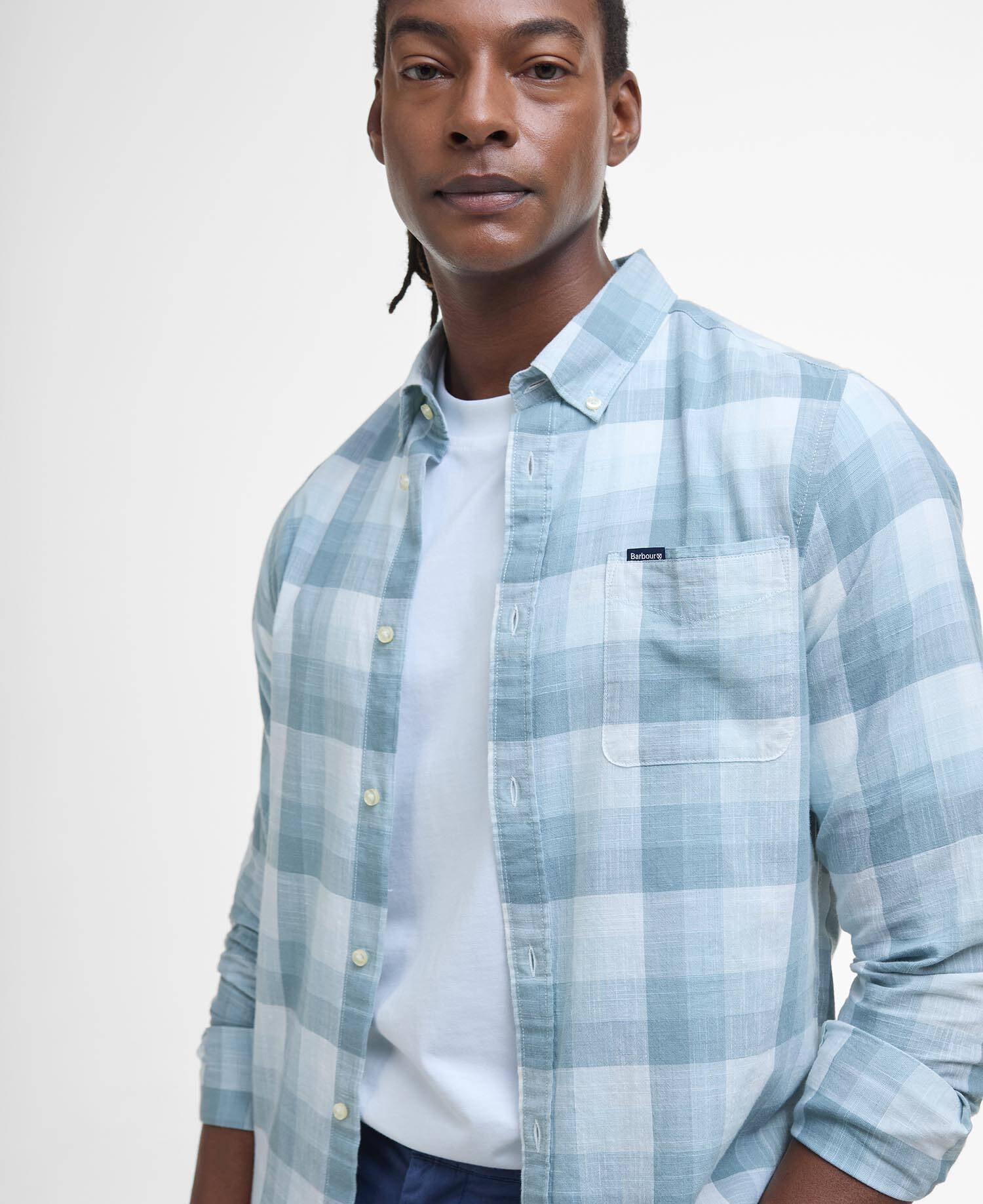 Hillroad Tailored Long-Sleeved Shirt Vintage Teal image number 3