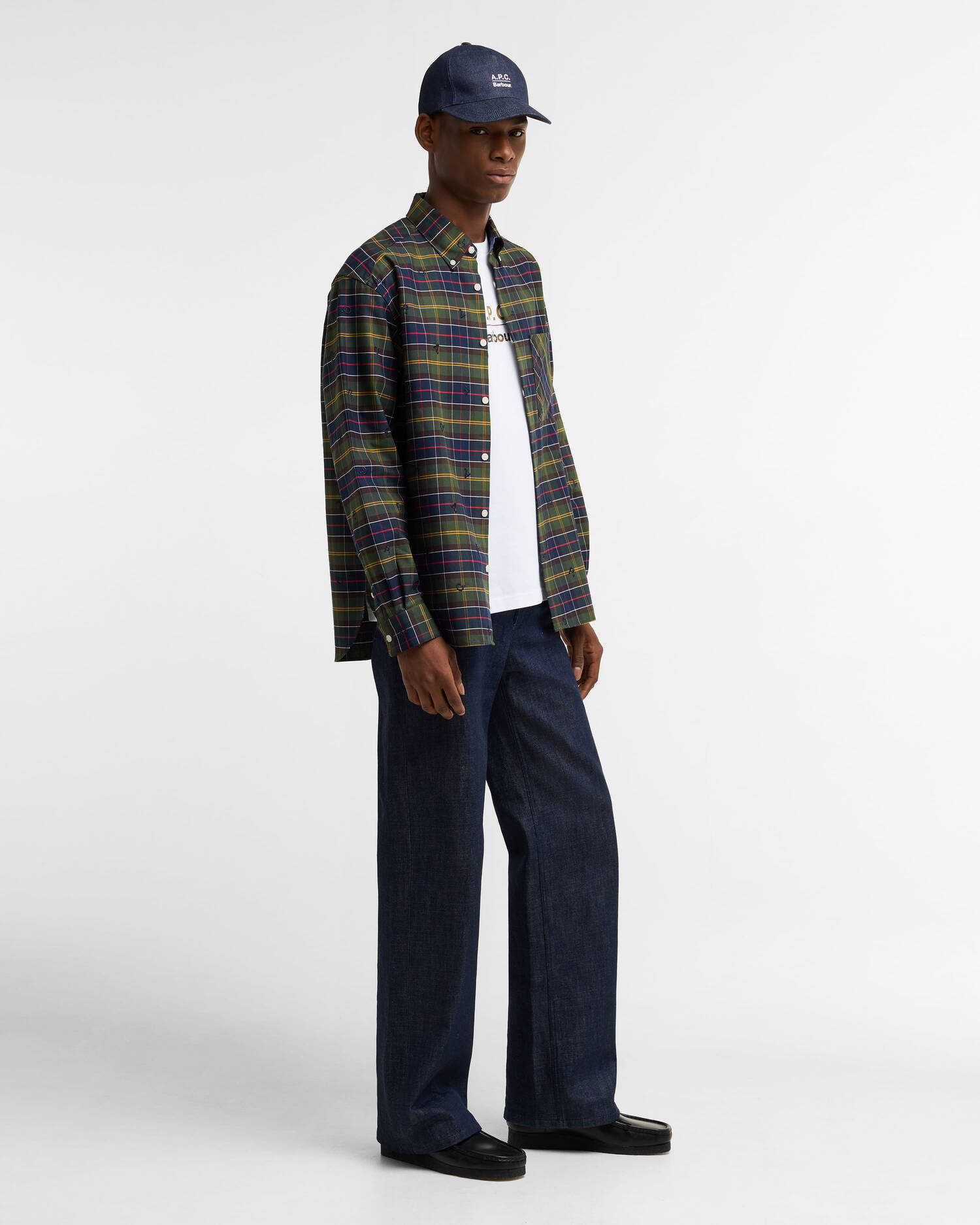 Barbour x A.P.C. Hemd Monogram Tartan Classic Tartan image number 1