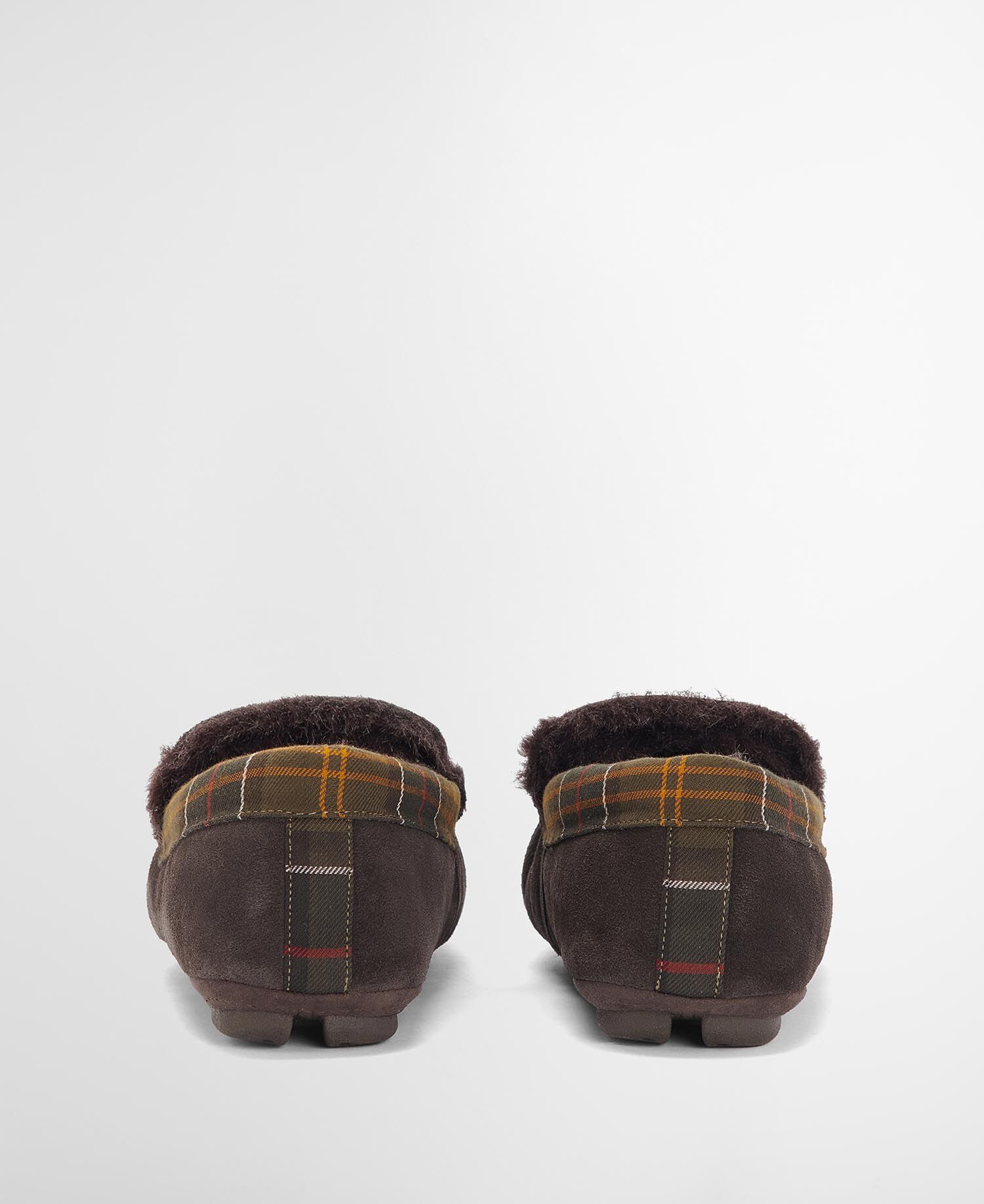 Monty Slippers Brown Suede