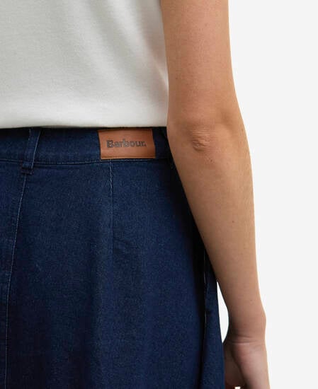 Maia Denim Midi Skirt Rinse Wash