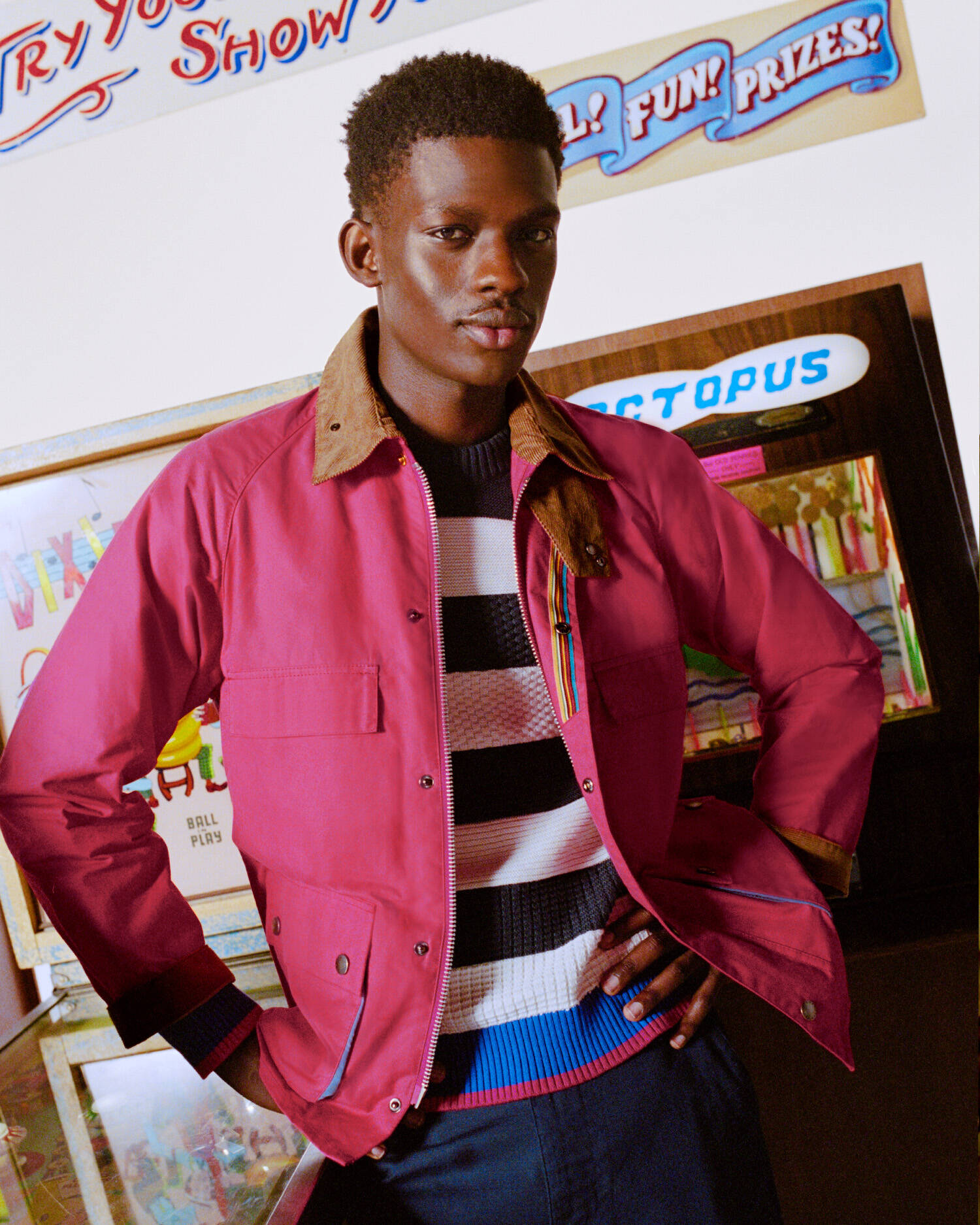 Paul Smith Loves Barbour Sugarlump Bedale Casual Jacket Winterberry image number 0