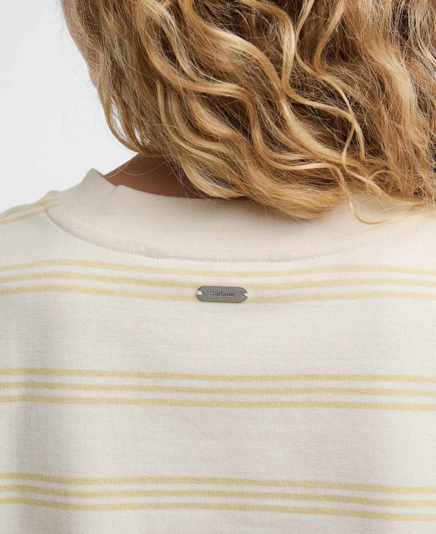 Dartmoor Striped Long-Sleeved T-Shirt Original Ecru/Soured Citrus Stripe