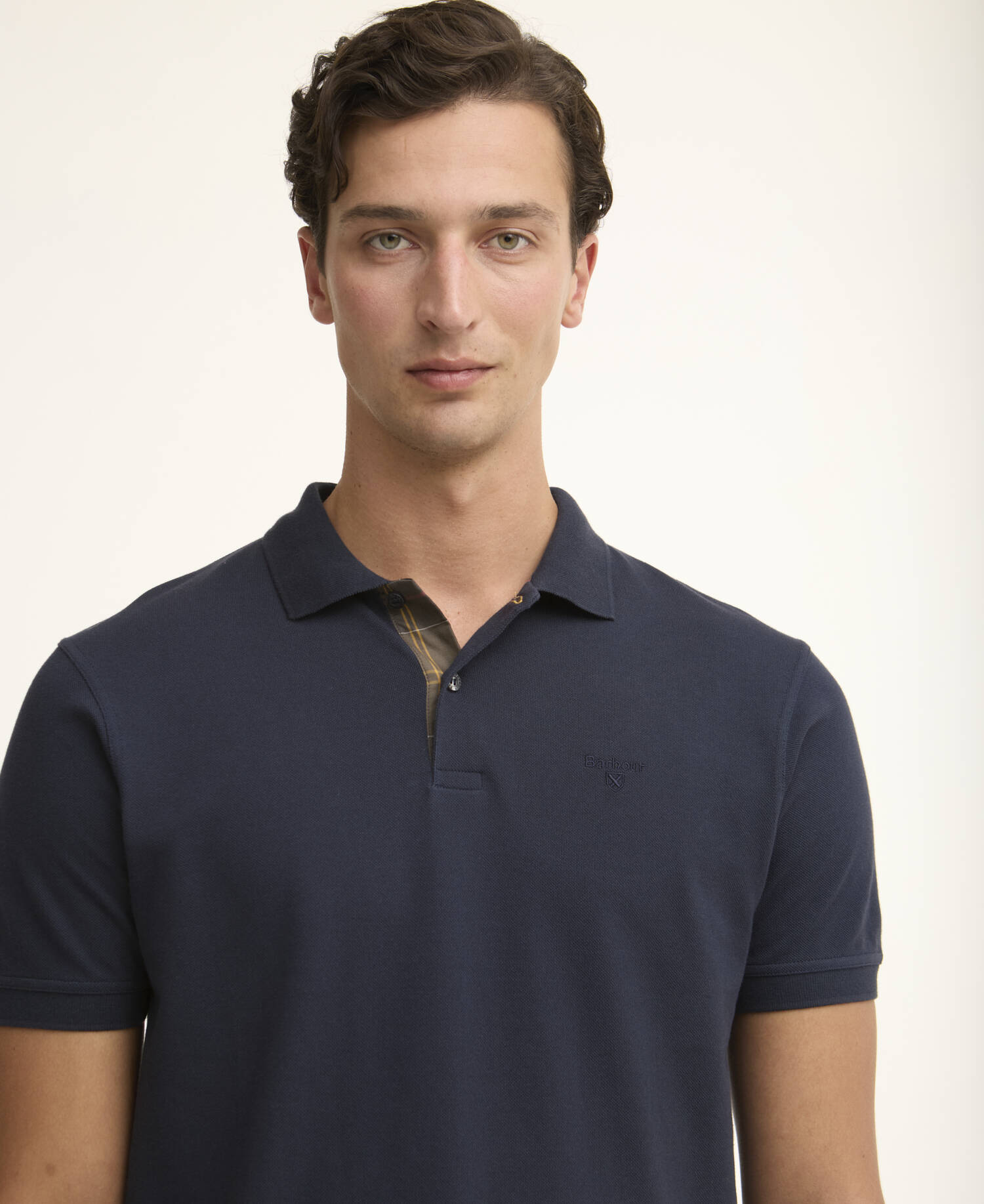 Pima Cotton Tailored Polo New Navy image number 3