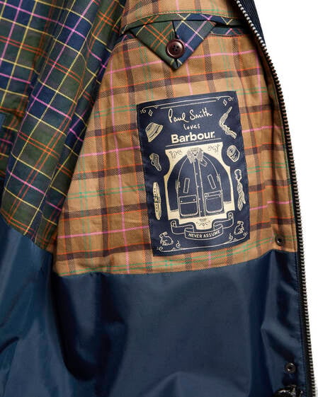 Paul Smith Loves Barbour Damen Freizeitjacke Cord Beaufort Dk Navy/Classic/Muted