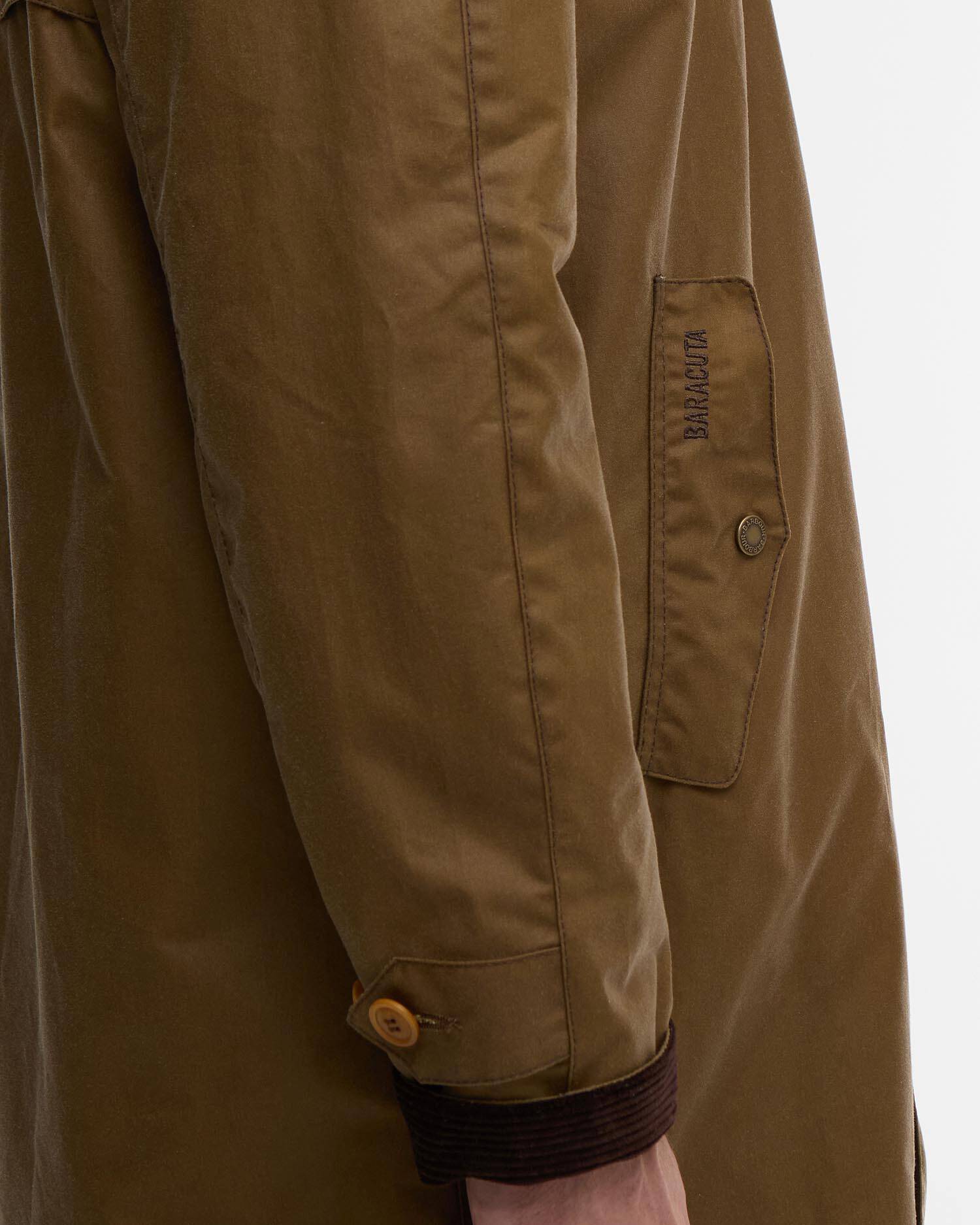 Barbour x Baracuta Tyne Waxed Car Coat Sandstone image number 6