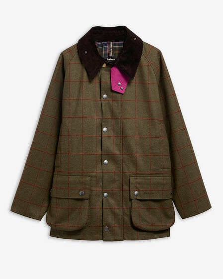 Paul Smith Loves Barbour Beaufort Wool Jacket Olive Window Pane