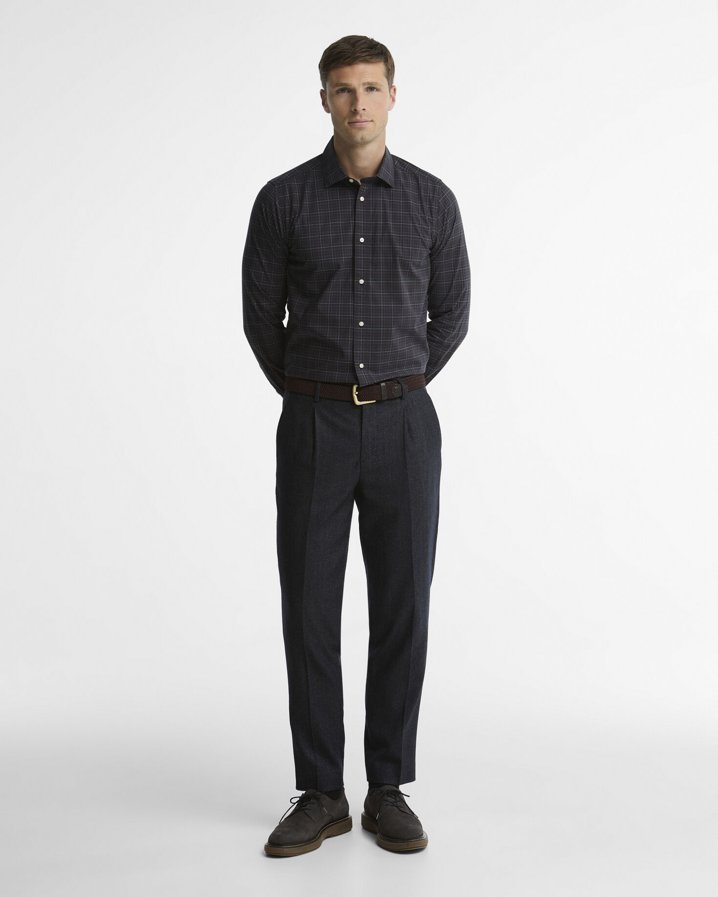 Barbour Hemd Ashfield Tailored Fit Navy